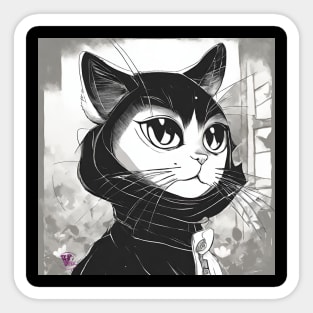 Manga cat Sticker